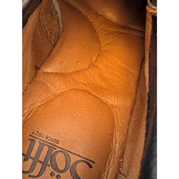 Sofft Slayton Black Suede wedge Textured Leather Lug Sole Ankle Boot Bootie 7.5 - Picture 7 of 9